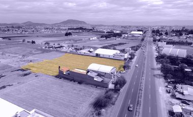 TERRENO EN VENTA EN ZINACANTEPEC SAN JUAN DE LAS HUERTAS SOBRE AUTOPISTA