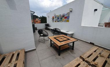 Renta Casa Tipo Townhouse AMUEBLADA 2 Habs. con Rooftop