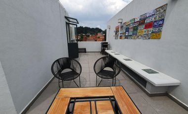 Renta Casa Tipo Townhouse AMUEBLADA 2 Habs. con Rooftop