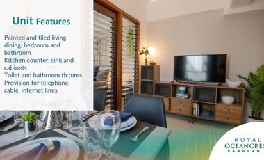 1BR Royal Oceancrest Panglao 2 in Brgy. Dao. Dauis, Bohol 30sqm