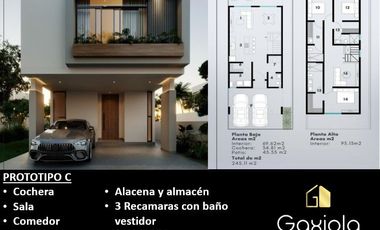 PREVENTA 3 PROTOTIPOS DE CASAS EN PRIVADA EN LA ENTRADA DEL MAZATLÁN, SIN. CERCA DE PLAZA GALERÍAS