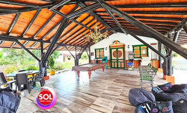 Alojamiento rural con piscina, alquiler en Quimbaya Quindío,Finca eje cafetero