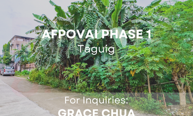 Lowest in the Market! Lot for Sale in Afpovai, Taguig