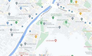 Vendo Terreno 100m2 - Doble Frente - Frente a parque - San Diego SMP