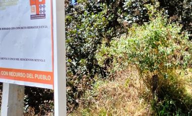 TERRENO DE 4067 MT2 A SOLO 4 METROS DE CALLE PRINCIPAL DEL CERRO DE HUITEPEC. TODOS LOS SERVICIO A LA MANO.