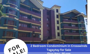 2 Bedroom Condominium in Crosswinds Tagaytay for Sale