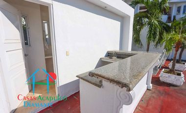 Casa en renta vacacional con alberca y áreas de jardín, sky roof, bar y asador