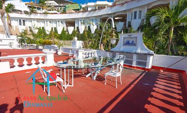 Casa en renta vacacional con alberca y áreas de jardín, sky roof, bar y asador
