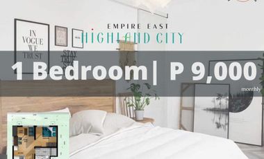 Luxurios Elevated 6 meters Condo in Pasig for only 9K Monthly (Investment)