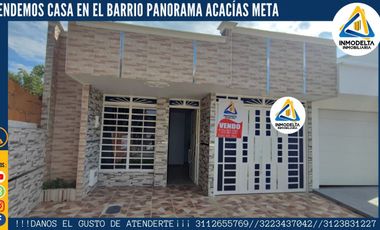 VENDEMOS HERMOSA CASA EN EL BARRIO PANORAMA EN ACACÍAS META