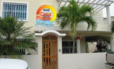 Casa grande y moderna de Venta en Playas Villamil, via a Data km 3.5