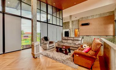 Single house for sale, loft style, 2 floors, 640 sq m, area 200 sq wa, Bang Rak Noi, Ratchaphruek - Sai Ma.