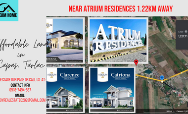 Affordable Lot in Capas, Tarlac (near Atrium Residences, near New Clark City )