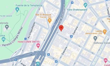 Terreno en Condesa, Para Construir Hasta 15 Niveles