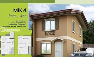 Pre-Selling| Mika Unit in Camella Homes Bohol Located in Bool, Tagbilaran City