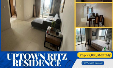 2 Bedroom Fully Furnished Unit FOR RENT in UPTOWN RITZ RESIDENCES