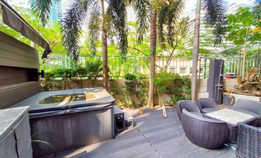 For Sale: Icon Residences 3-Bedroom Garden Unit Rare Bi-Level Condo in BGC Taguig