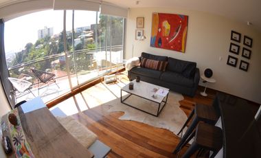 Moderno Depto 2 dormitorios en Condominio Cerro Alegre