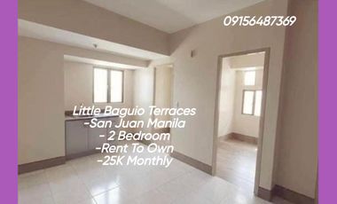 2 Bedroom Condo in San Juan as low as 25K Monthly Rent To Own