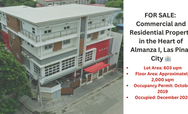 FOR SALE: Commercial and Residential Property in the Heart of Almanza I, Las Pinas City 🏢