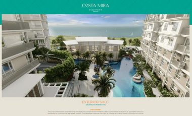 Costa Mira Beachtown 2BR in Songculan Dauis, Bohol 52sqm For Sale