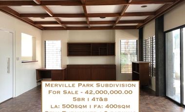**one away**  Merville Park Subdivision  5br house and lot for sale