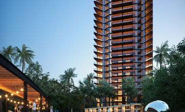 Departamento en Cancún en venta de 2 recamaras  con vista a laguna
