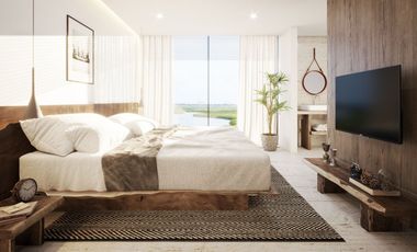 Departamento en Cancún en venta de 2 recamaras  con vista a laguna