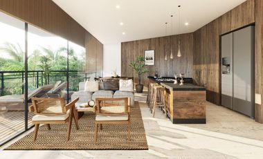 Departamento en Cancún en venta de 2 recamaras  con vista a laguna