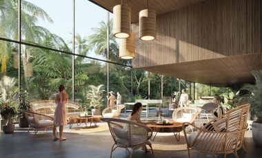 Departamento en Cancún en venta de 2 recamaras  con vista a laguna