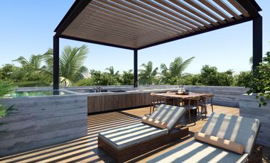 Departamento en Cancún en venta de 2 recamaras  con vista a laguna