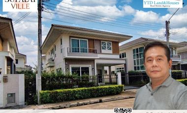 2-storey detached house for sale in the Supalai Ville Petchkasem 69, with furniture, on a location on Phasi Charoen Canal Road, north of Supalai