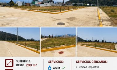 TERRENOS URBANIZADOS EN AMECAMECA