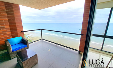 Departamento primera línea al mar en venta, sector playa murciélago, cerca a Mall del Pacifico, Manta Ecuador
