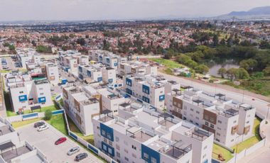 30% OFF Departamento NUEVO en Cuautitlán Izcalli Edomex, $3,299,600 mn 3er nivel 82.28 m2 Fraccionamiento SITTIA con Lago NATURAL y varias amenidades