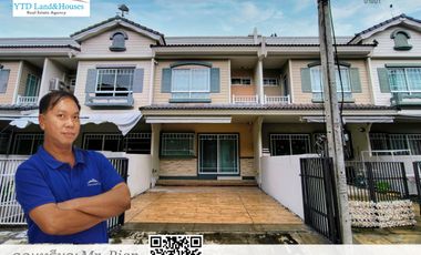 2-storey townhome for sale in Villaggio Bangna (Abac Bangna), Front of the house facing north,  near the clubhouse, special price