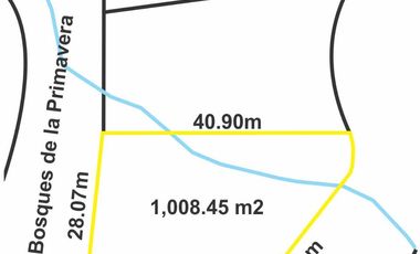 LAS CAÑADAS TERRENO EN VENTA EN ESQUINA EN ZONA BOSCOSA
