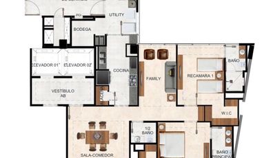 Departamento PH en venta Bosque Real