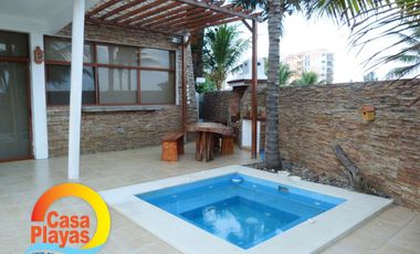Casa de Venta frente al mar en Playas Villamil de lujo, via a Data Posorja