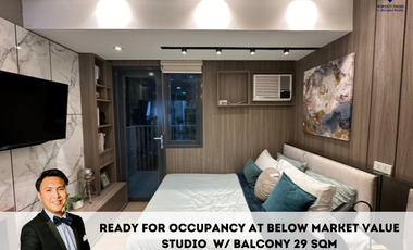 Condominium For Sale Near Clark Pampanga Ready For Occupancy Studio w/ Balcony