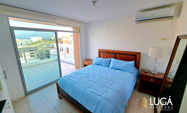 Departamento Amoblado en renta en Urbanización Privada Altos de Manta Beach, Manta Ecuador