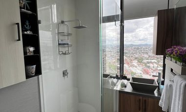 SE RENTA DEPARTAMENTO AMUEBLADO 2 RECAMARAS TORRE QUORE