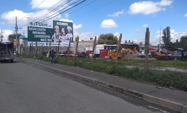 TERRENO DE 875 M2 CERCA CENABASTOS TOLUCA, SOBRE AV TRANSITADA