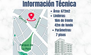 OPORTUNIDAD TERRENO EN SAN ISIDRO, US$ 1,900 M2!!  PARAMETROS 7 PISOS, IDEAL PARA DESARROLLO DE PROYECTO INMOBILIARIO