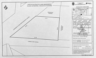 Terreno en renta en Metepec Llano Grande sobre Av. TECNOLÓGICO