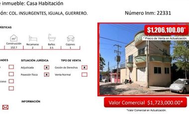 Casa en venta en Iguala de la Independencia, Iguala de la Independencia