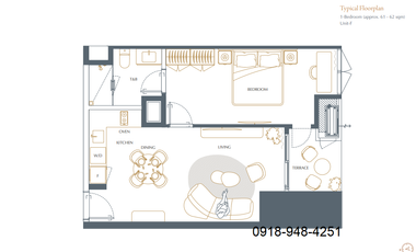 Shang Summit 1 Bedroom unit for Sale at Quezon City