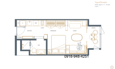 Shang Summit Studio unit for Sale at Quezon City