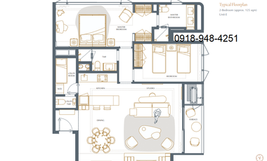 Shang Summit 2 Bedroom unit for sale at Quezon City