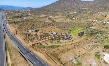 Venta de parcela de 5.000 m2 con casa amoblada, a 15 minutos de Ovalle. $ 65 millones